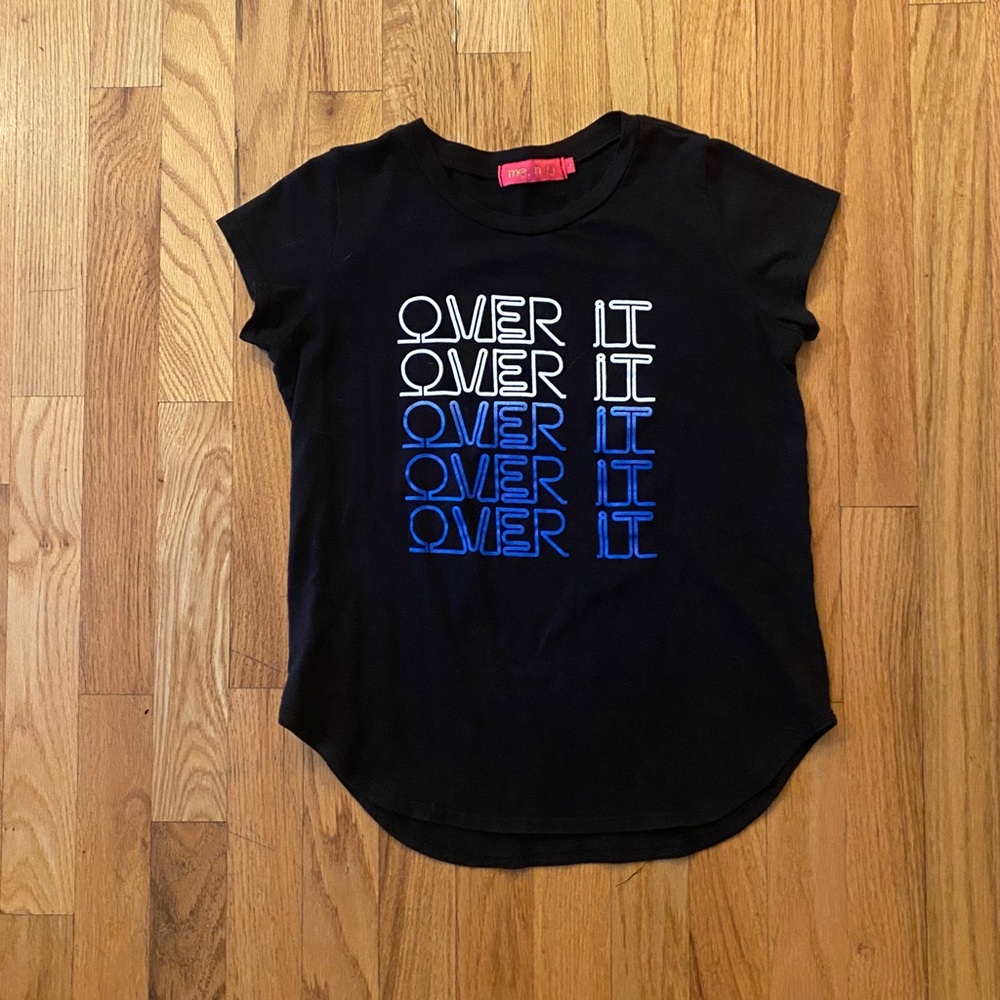 me.n.u over it tee shirt